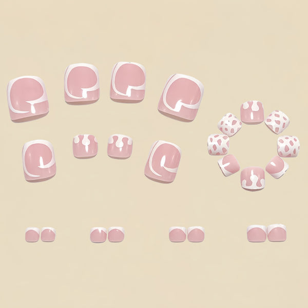 12 Sizes-24 Pcs Press On Nails Y1915