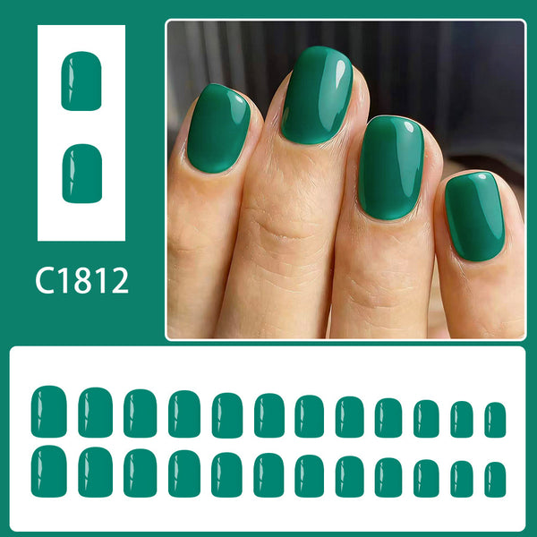 12 Sizes-24 Pcs Press On Nails C1812