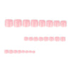 12 Sizes-24 Pcs Press On Nails JP4260