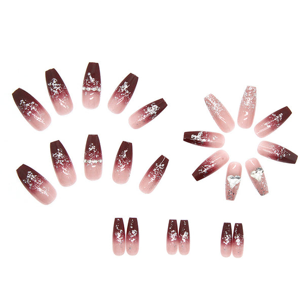 12 Sizes-24 Pcs Press On Nails Z460