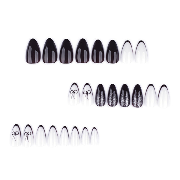 12 Sizes-24 Pcs Press On Nails JP4196