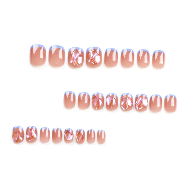 12 Sizes-24 Pcs Press On Nails JP2942