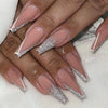 French Long Pink Press on Nails