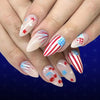 12 Sizes-24 Pcs Press On Nails C1717