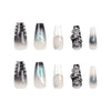 12 Sizes-24 Pcs Press On Nails GN016