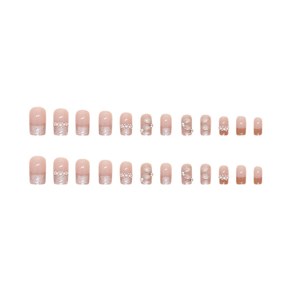 12 Sizes-24 Pcs Press On Nails MY017