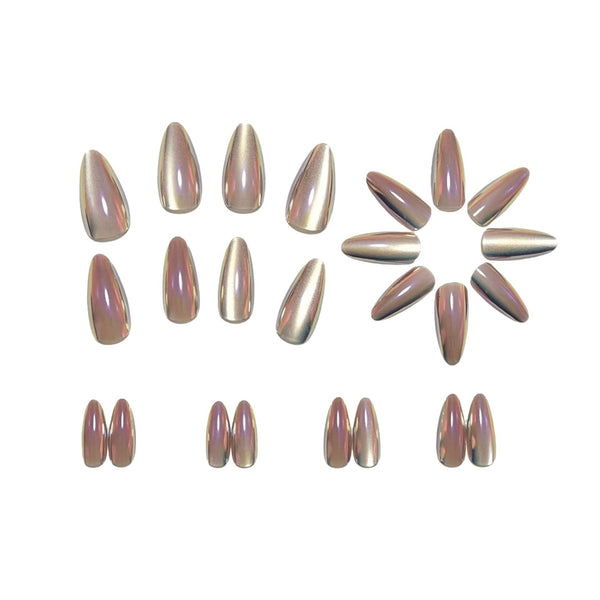 12 Sizes-24 Pcs Press On Nails Y2012