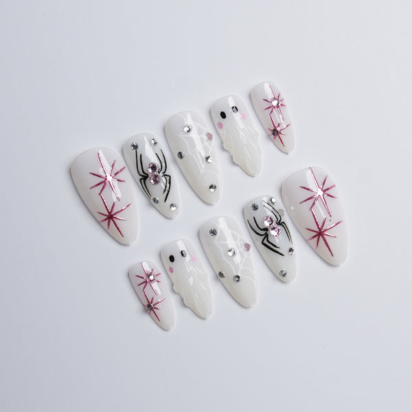 12 Sizes-24 Pcs Press On Nails Hwn-2-24pcs