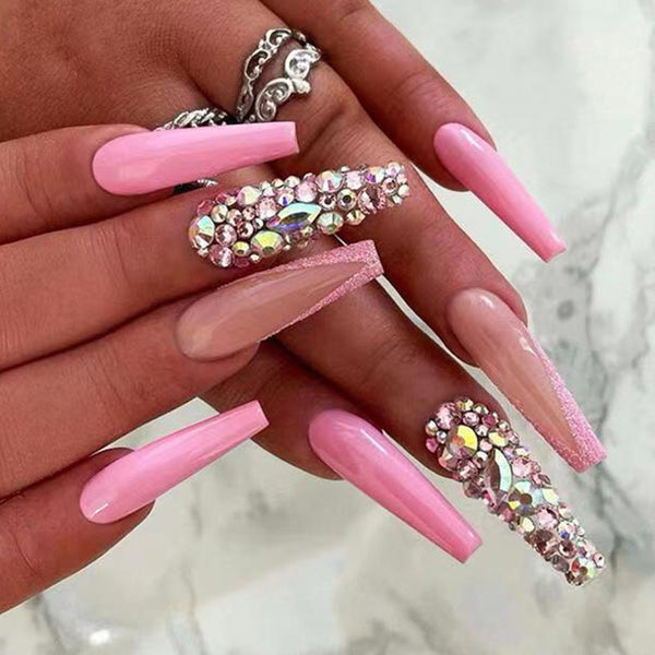12 Sizes-24 Pcs Press On Nails Z549
