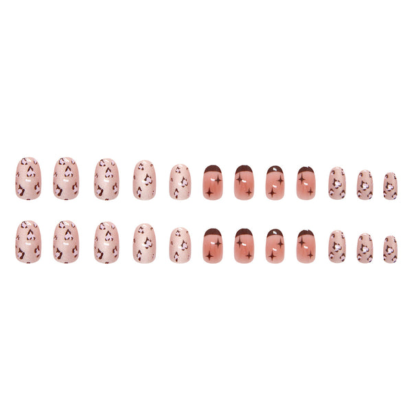 12 Sizes-24 Pcs Press On Nails MY133