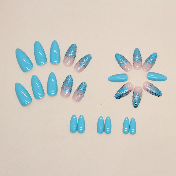 12 Sizes-24 Pcs Press On Nails W1000