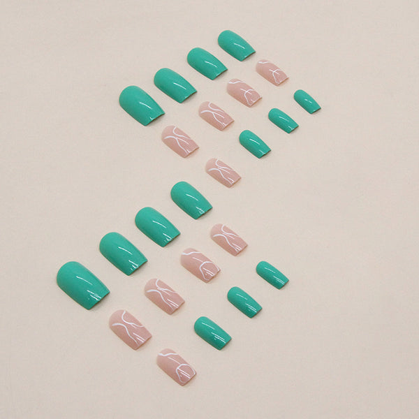12 Sizes-24 Pcs Press On Nails W616