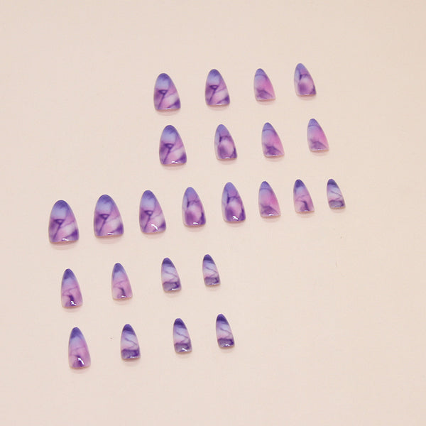 12 Sizes-24 Pcs Press On Nails W1536