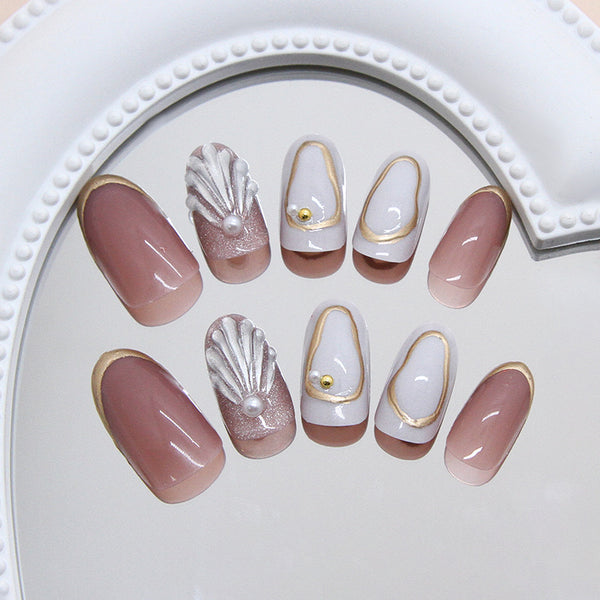 12 Sizes-24 Pcs Press On Nails Z1039