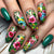 12 Sizes-24 Pcs Press On Nails Y615