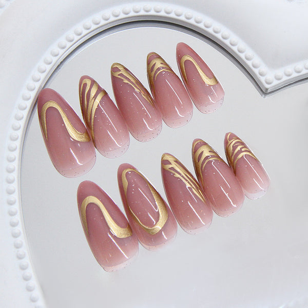 12 Sizes-24 Pcs Press On Nails W1998