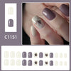 12 Sizes-24 Pcs Press On Nails C1151