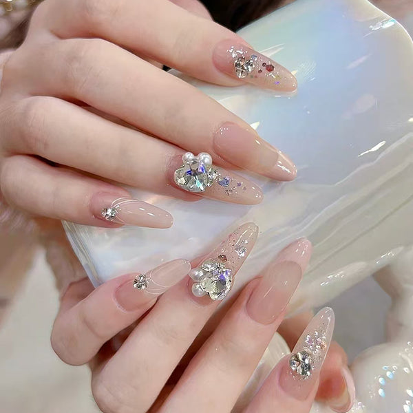 12 Sizes-24 Pcs Press On Nails Z1045