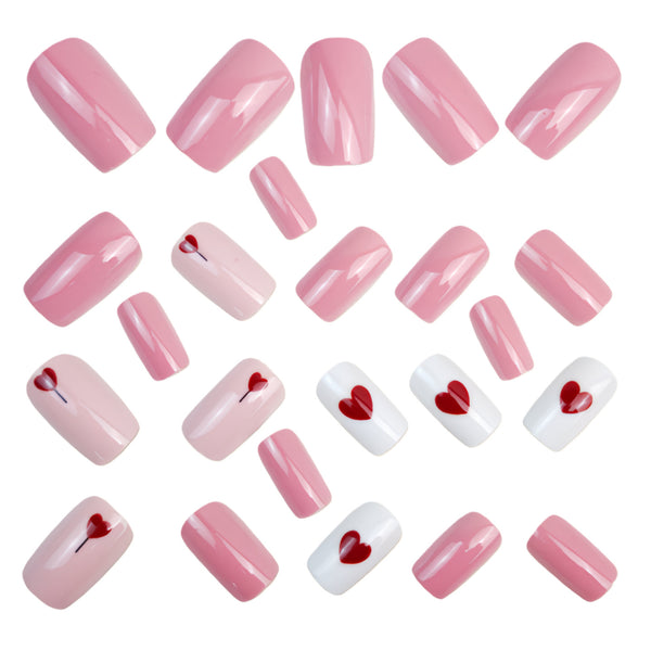 12 Sizes-24 Pcs Press On Nails Y1626