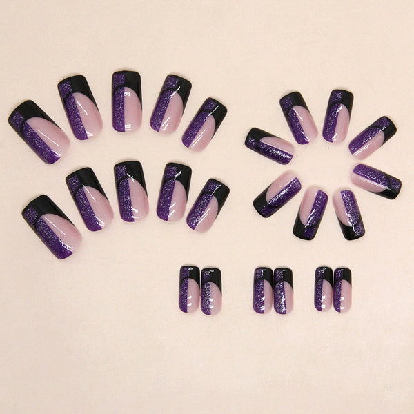12 Sizes-24 Pcs Press On Nails W1458