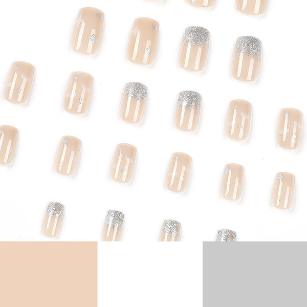12 Sizes-24 Pcs Press On Nails JP1034