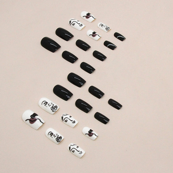 12 Sizes-24 Pcs Press On Nails R796