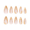 12 Sizes-24 Pcs Press On Nails JP3424