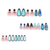 12 Sizes-24 Pcs Press On Nails JP3562