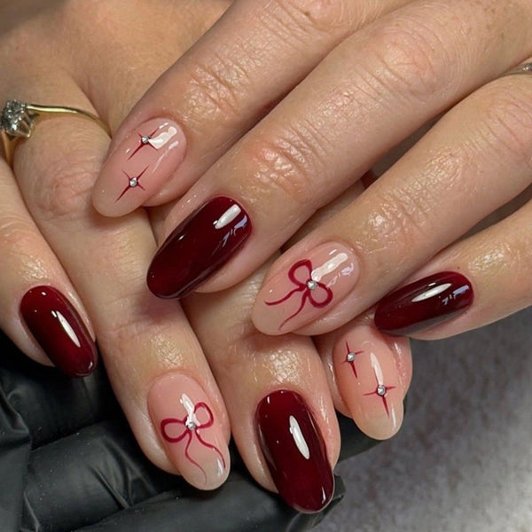 12 Sizes-24 Pcs Press On Nails JP4150
