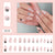 12 Sizes-24 Pcs Press On Nails W324