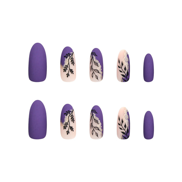 12 Sizes-24 Pcs Press On Nails JP2893