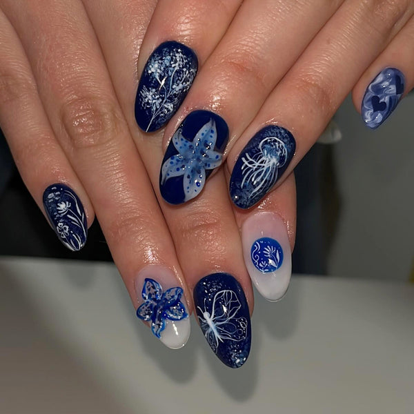 30 Pcs Press On Nails W2097