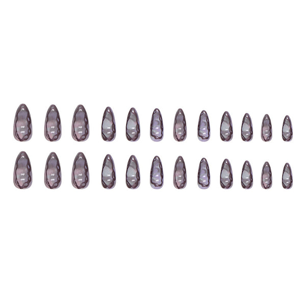 12 Sizes-24 Pcs Press On Nails W1310