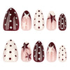 12 Sizes-24 Pcs Press On Nails JP4278
