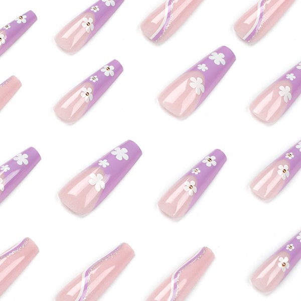 12 Sizes-24 Pcs Press On Nails JP1471