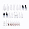 12 Sizes-24 Pcs Press On Nails JP4353