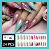 12 Sizes-24 Pcs Press On Nails Y136