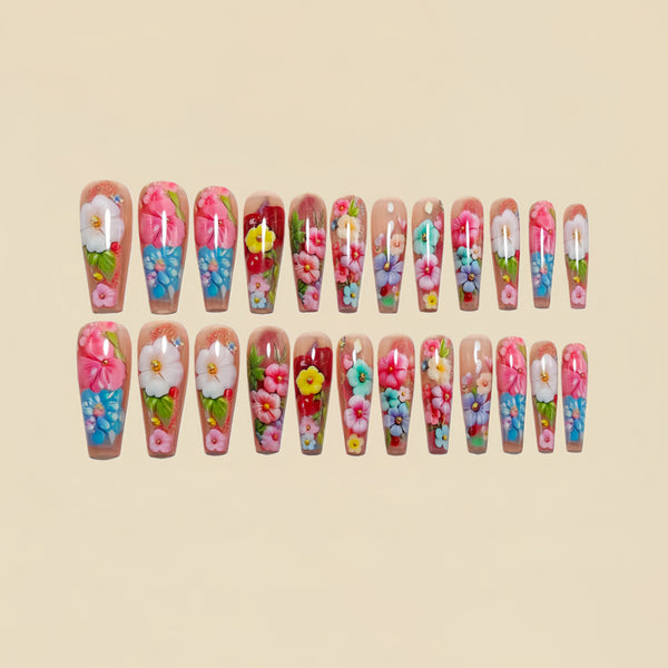 12 Sizes-24 Pcs Press On Nails Y1849
