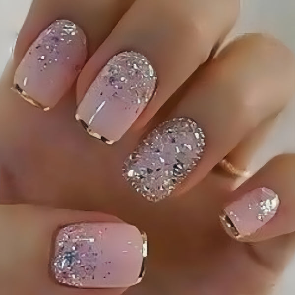 12 Sizes-24 Pcs Press On Nails Y1707