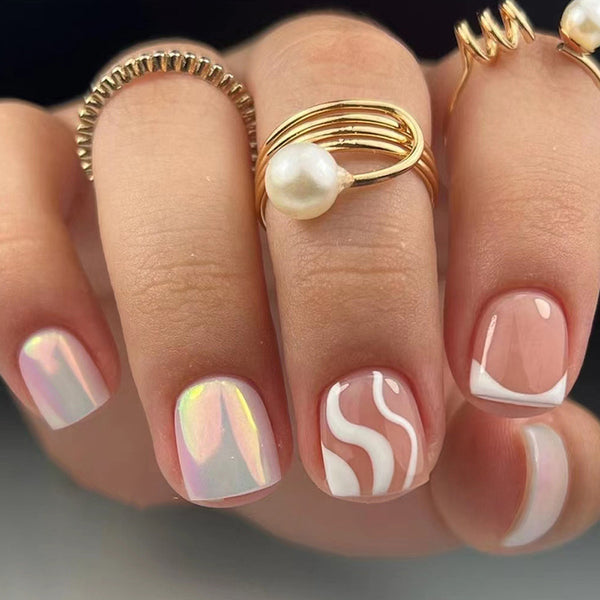 12 Sizes-24 Pcs Press On Nails W1019