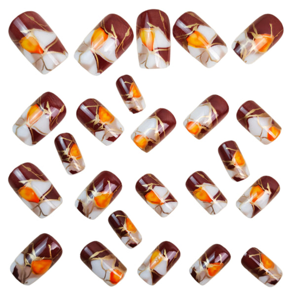 12 Sizes-24 Pcs Press On Nails Y1795