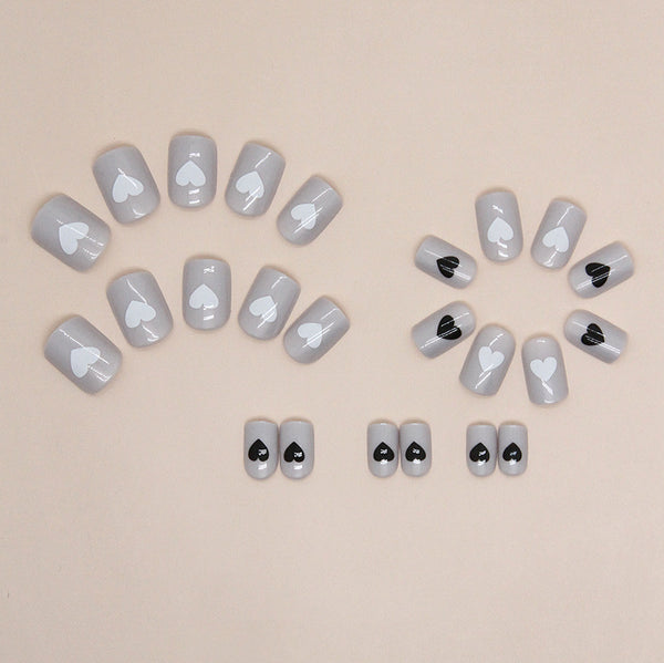 12 Sizes-24 Pcs Press On Nails W1436