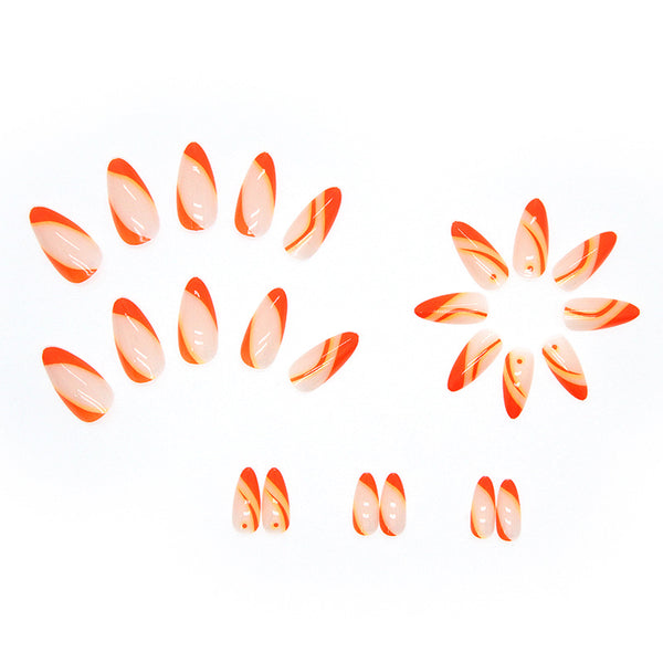 12 Sizes-24 Pcs Press On Nails W214