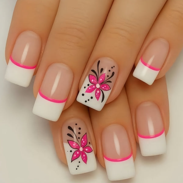 12 Sizes-24 Pcs Press On Nails Y1548