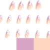 12 Sizes-24 Pcs Press On Nails JP2573