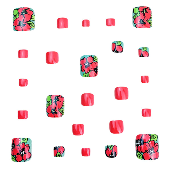 12 Sizes-24 Pcs Press On Nails Y1099