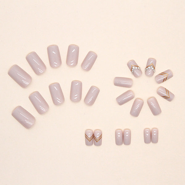 12 Sizes-24 Pcs Press On Nails Z606