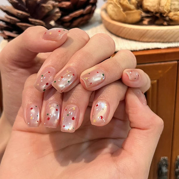 12 Sizes-24 Pcs Press On Nails MY050
