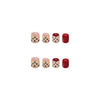 12 Sizes-24 Pcs Press On Nails R323