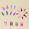 12 Sizes-24 Pcs Press On Nails Y083